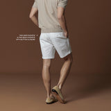 ARDEN PLEATED SHORTS - WHITE