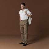 ASHTON KNIT POLO - WHITE