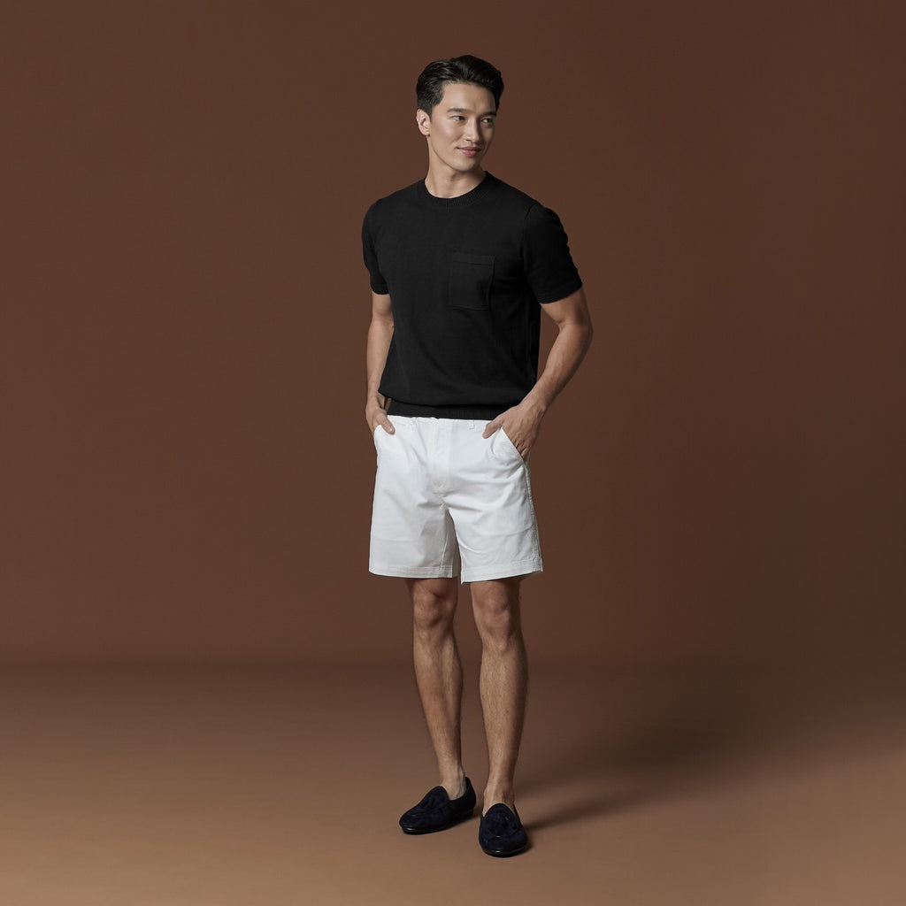 SHELBY KNIT TEE - BLACK