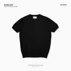SHELBY KNIT TEE - BLACK