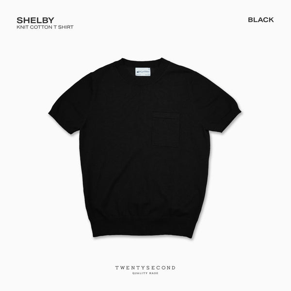 SHELBY KNIT TEE - BLACK