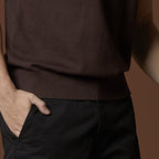 SHELBY KNIT TEE - MOCHA