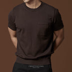 SHELBY KNIT TEE - MOCHA