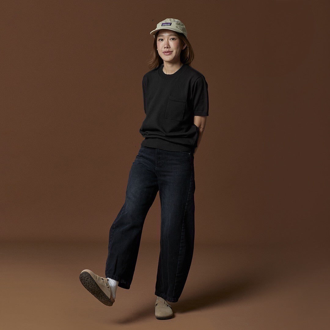 SHELBY KNIT TEE - BLACK