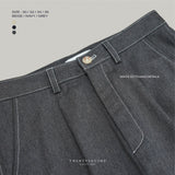 DYED TWILL TROUSERS - BEIGE
