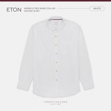 ETON BAND COLLAR SHIRT - WHITE