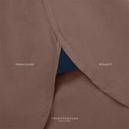 ETON BAND COLLAR SHIRT - BROWN