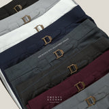 PLEATED WOOL BLEND TROUSERS - BLACK