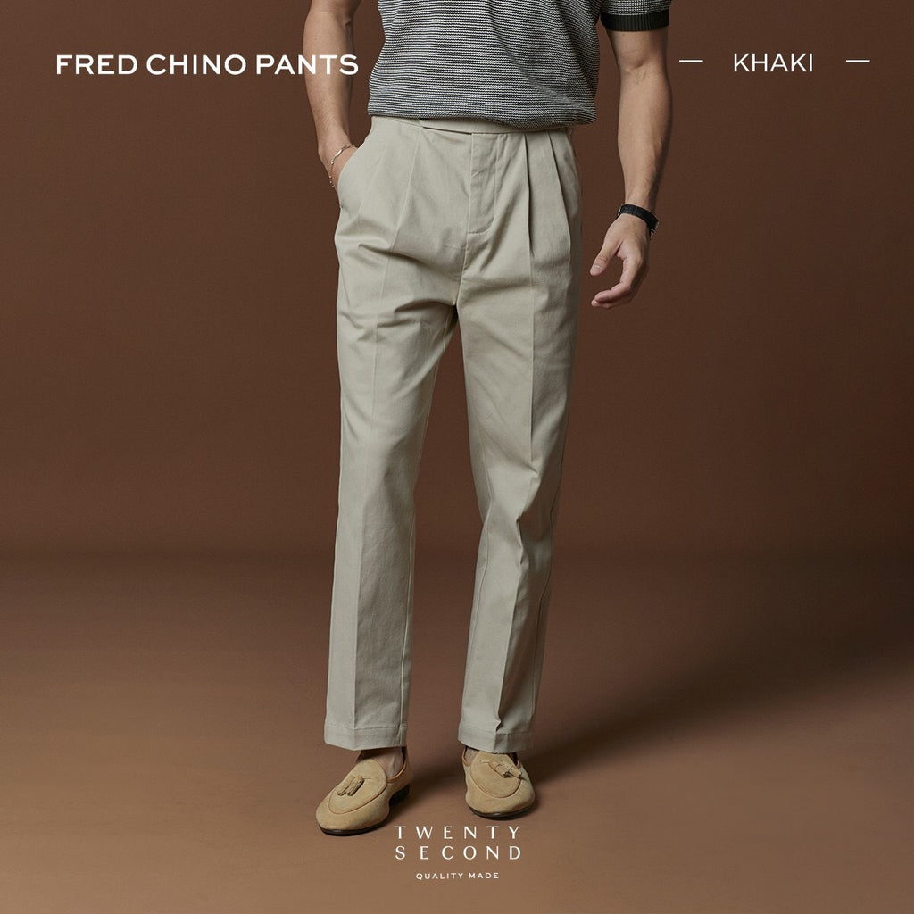 FRED CHINO PANTS - KHAKI