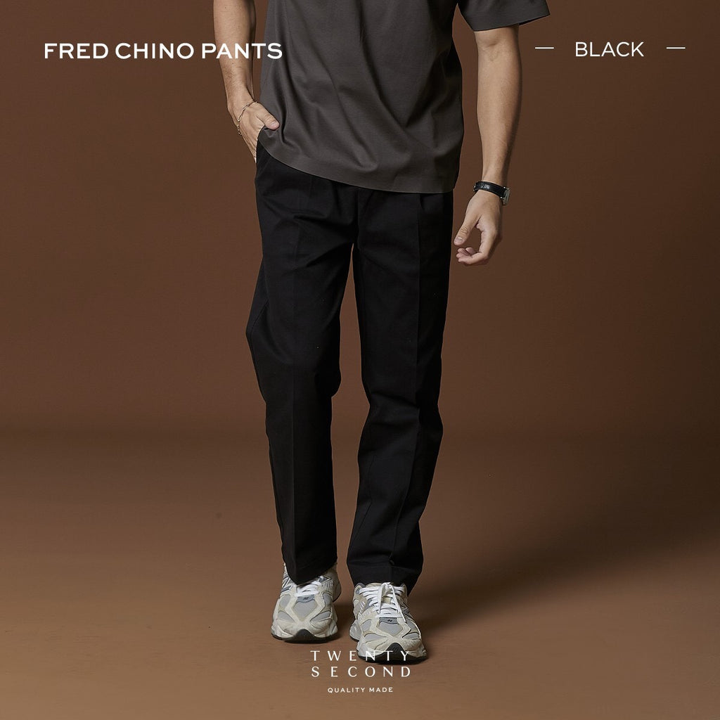FRED CHINO PANTS - BLACK