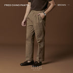 FRED CHINO PANTS - BROWN