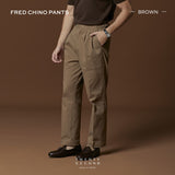FRED CHINO PANTS - BROWN