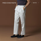 FRED CHINO PANTS - WHITE