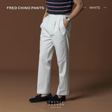 FRED CHINO PANTS - WHITE