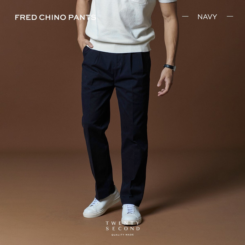 FRED CHINO PANTS - NAVY