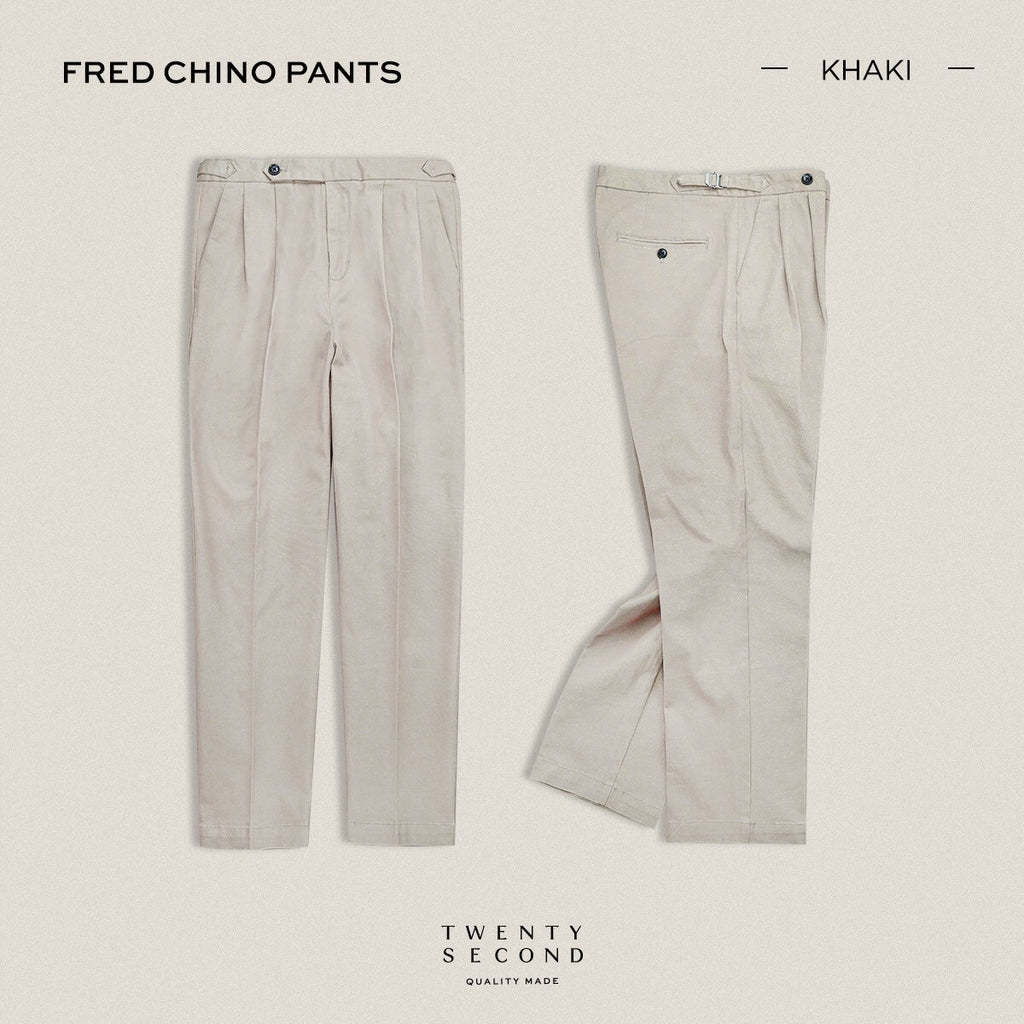 FRED CHINO PANTS - KHAKI