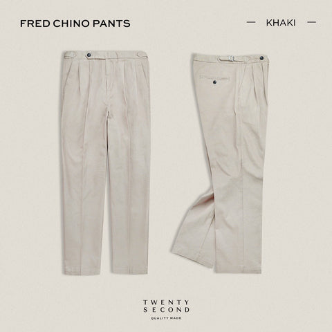 FRED CHINO PANTS - KHAKI