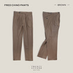FRED CHINO PANTS - BROWN