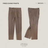 FRED CHINO PANTS - BROWN