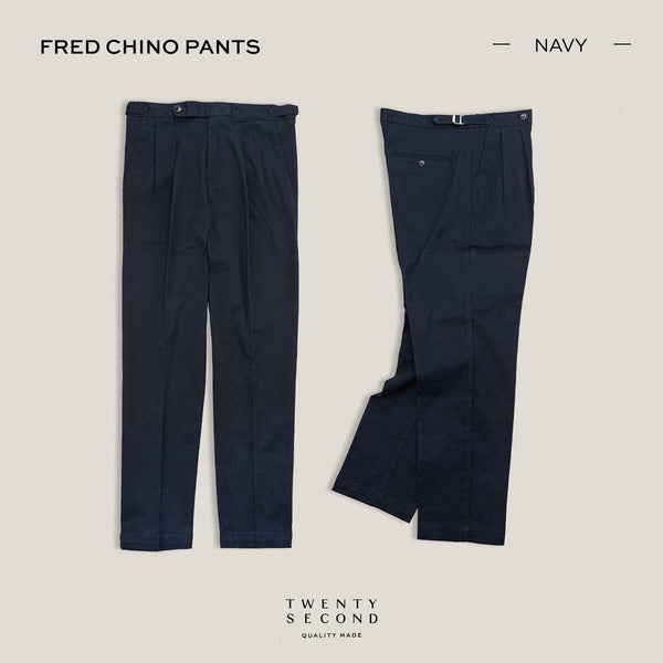 FRED CHINO PANTS - NAVY