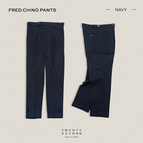 FRED CHINO PANTS - NAVY