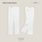 FRED CHINO PANTS - WHITE