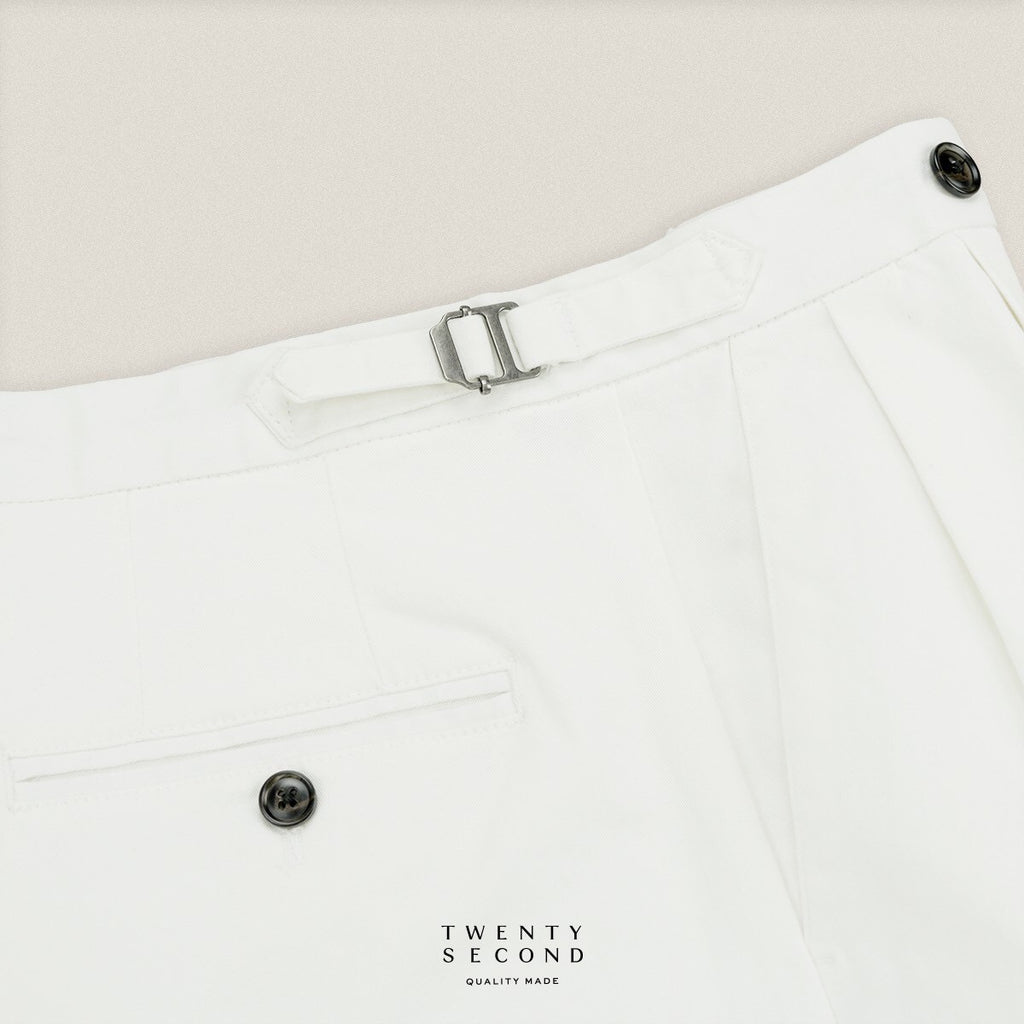 FRED CHINO PANTS - WHITE