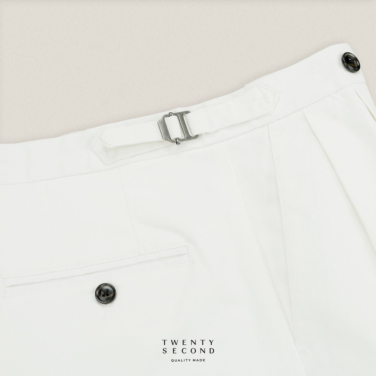 FRED CHINO PANTS - WHITE