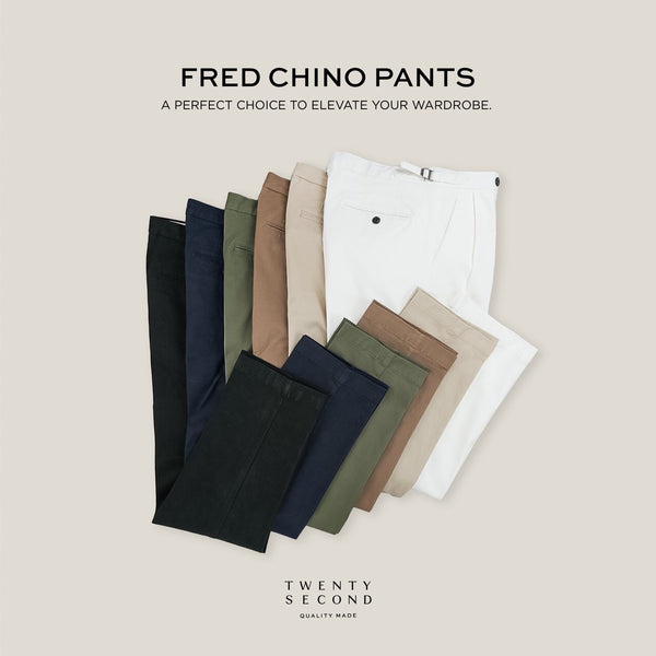 FRED CHINO PANTS - KHAKI
