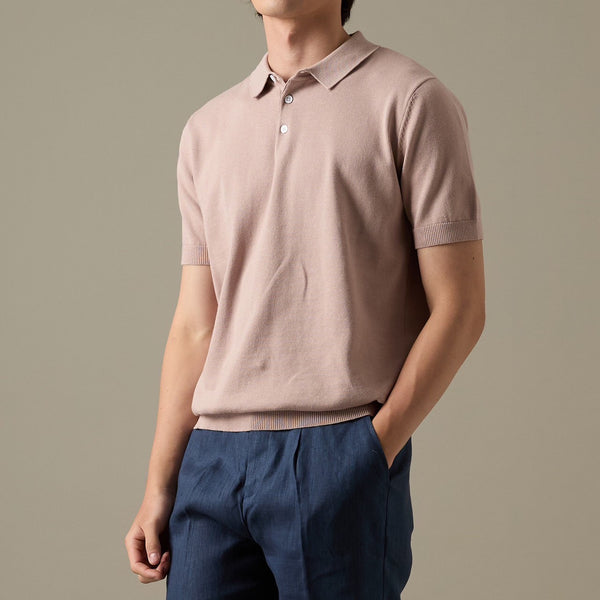NICO KNIT POLO - PINK
