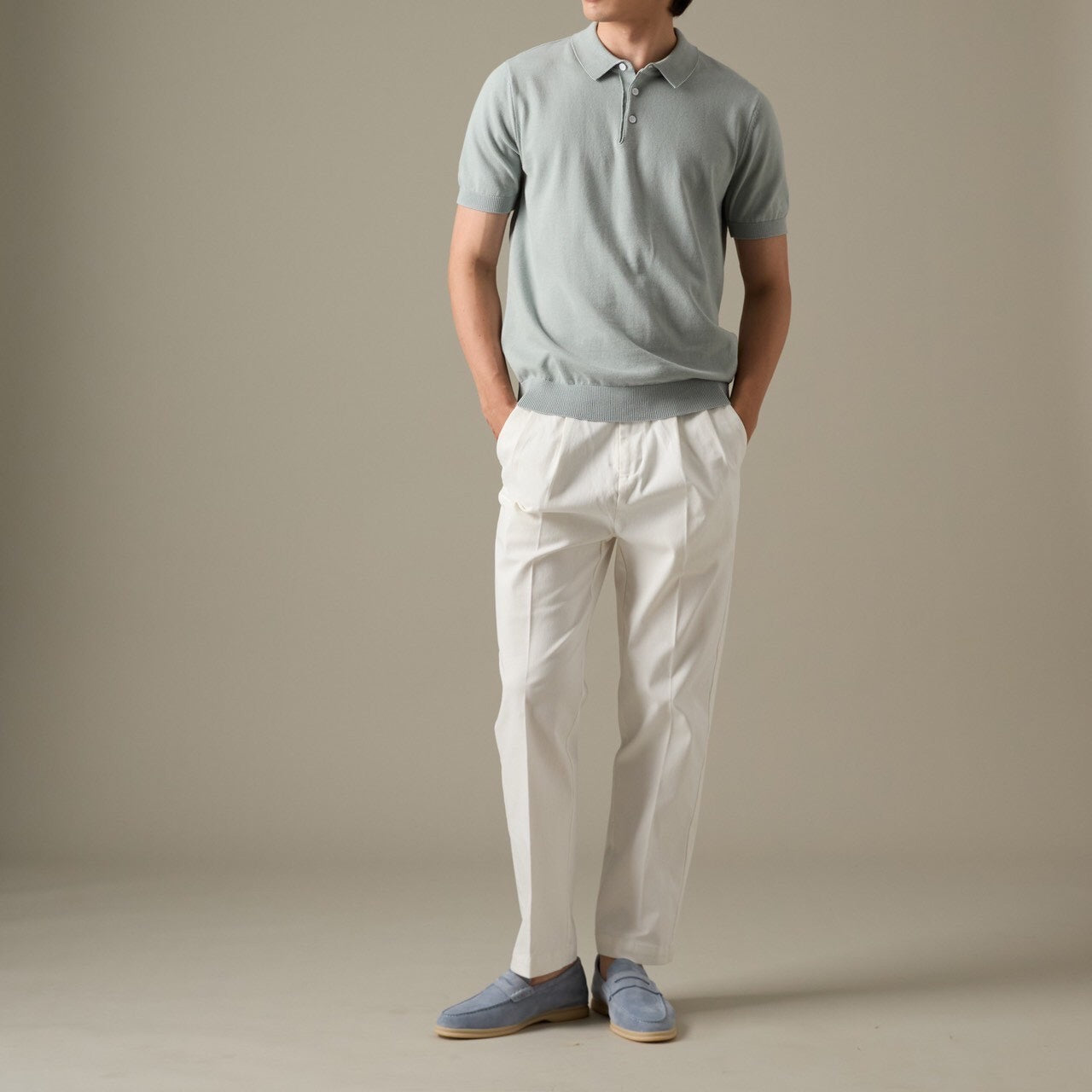 NICO KNIT POLO - GREEN