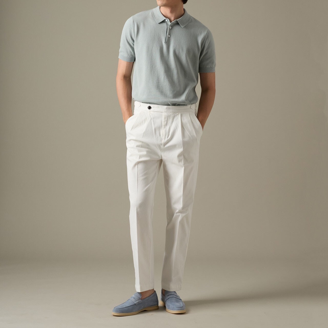 NICO KNIT POLO - GREEN