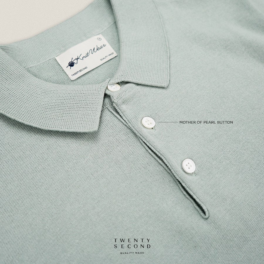 NICO KNIT POLO - GREEN