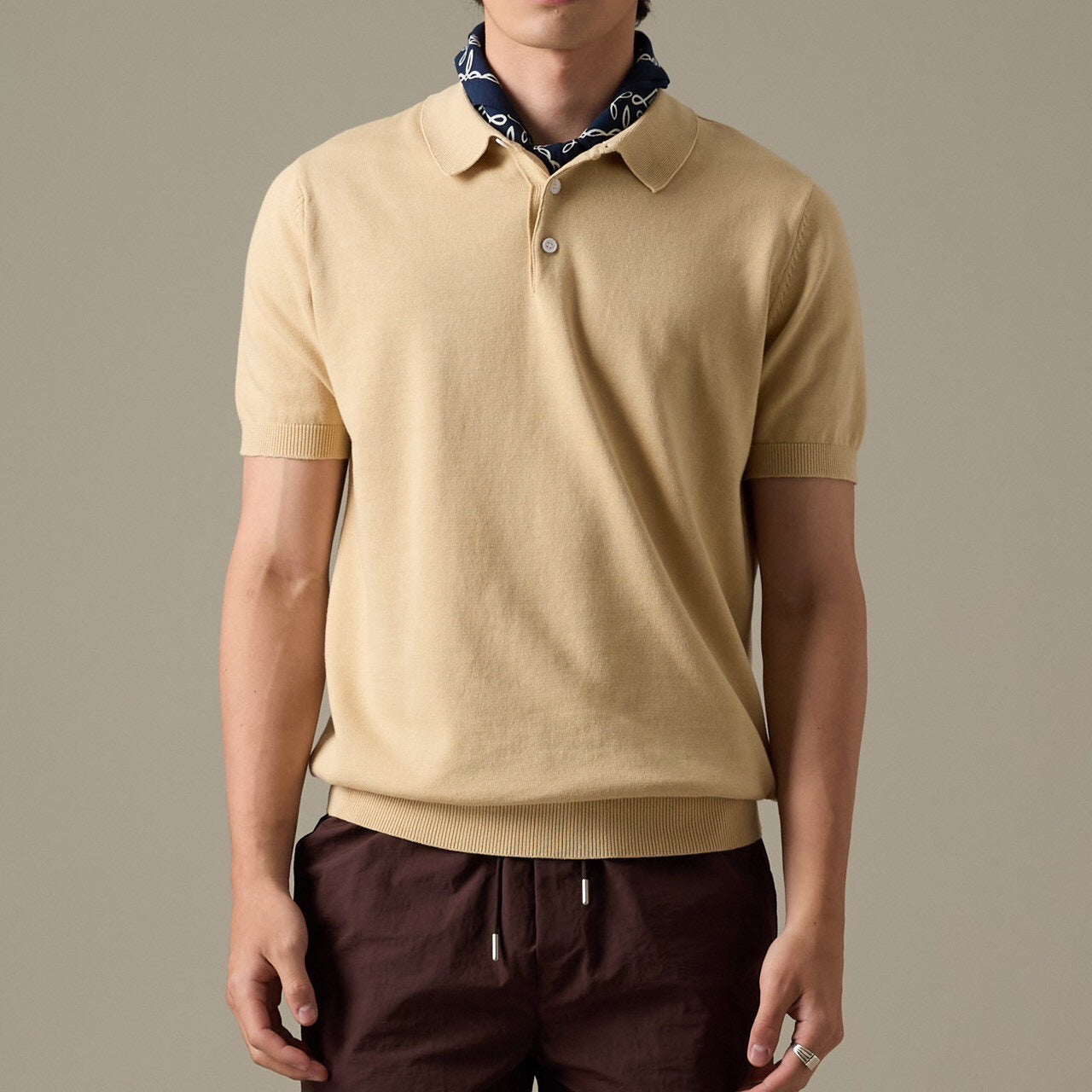 NICO KNIT POLO - YELLOW