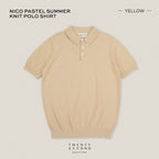 NICO KNIT POLO - YELLOW