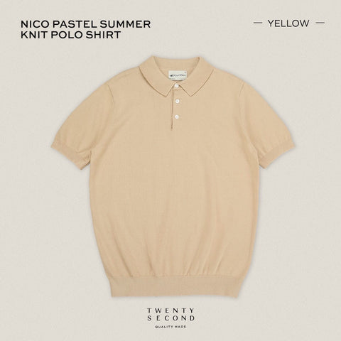 NICO KNIT POLO - YELLOW