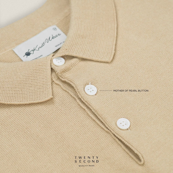 NICO KNIT POLO - YELLOW