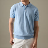 NICO KNIT POLO - BLUE