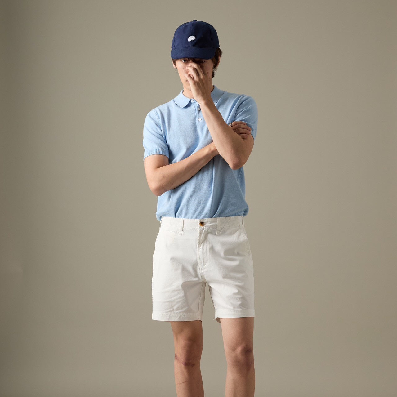 NICO KNIT POLO - BLUE