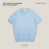 NICO KNIT POLO - BLUE
