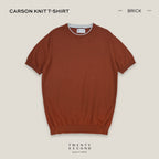CARSON KNIT TEE - BRICK