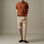 CARSON KNIT TEE - BRICK