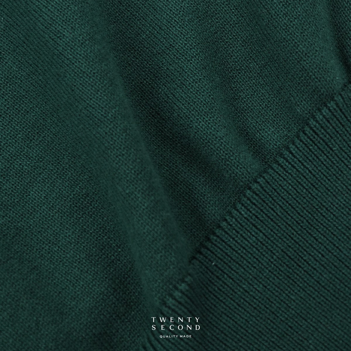 CARSON KNIT TEE - GREEN