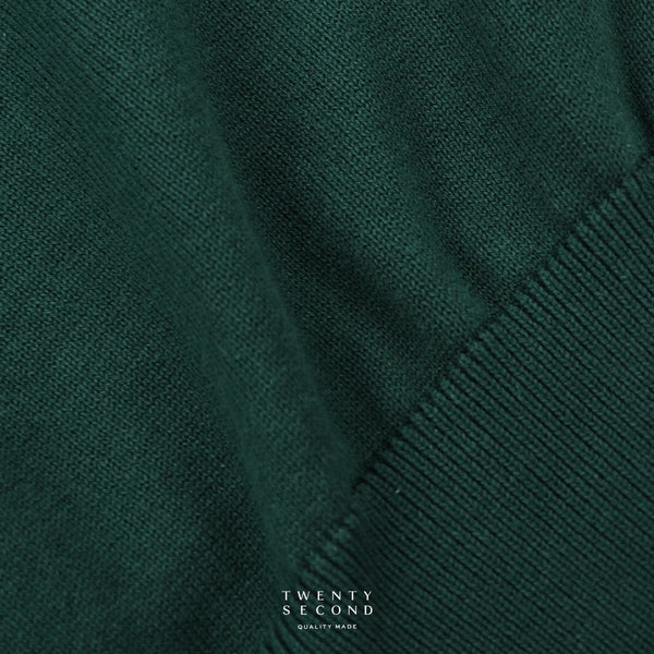 CARSON KNIT TEE - GREEN