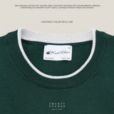 CARSON KNIT TEE - GREEN