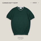 CARSON KNIT TEE - GREEN