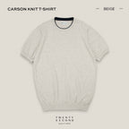 CARSON KNIT TEE - BEIGE