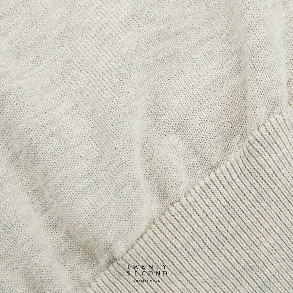 CARSON KNIT TEE - BEIGE