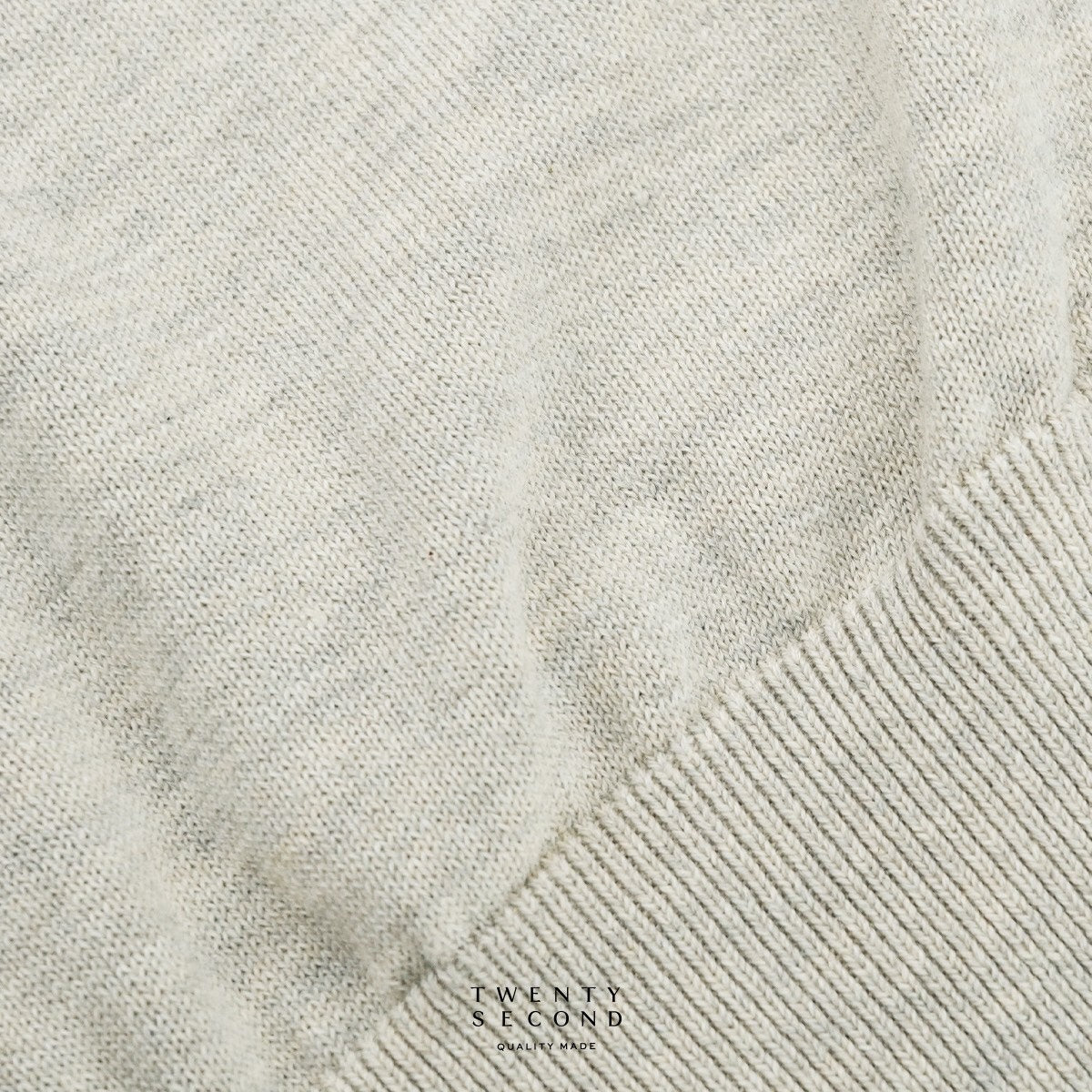 CARSON KNIT TEE - BEIGE