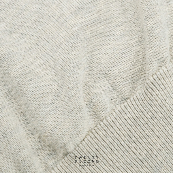 CARSON KNIT TEE - BEIGE